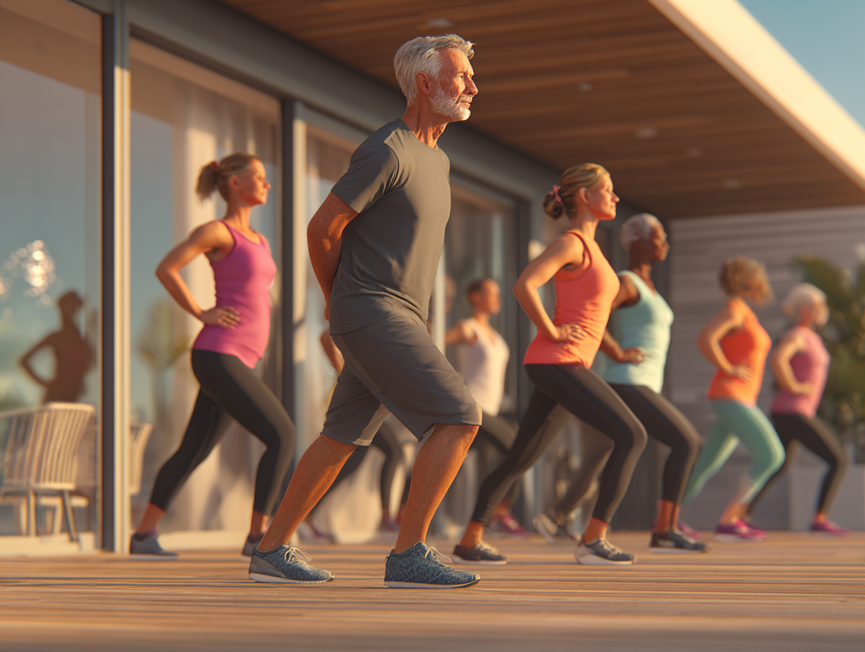 Професійний тренер працює з клієнтом