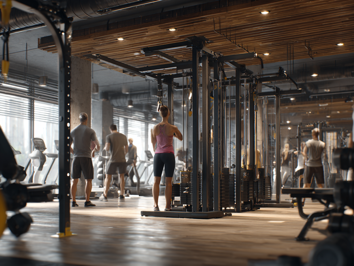 Група людей різного віку займається активним відпочинком